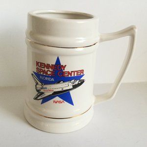 Vintage NASA Kennedy Space Center Shuttle Florida Mug 16 oz Stein
